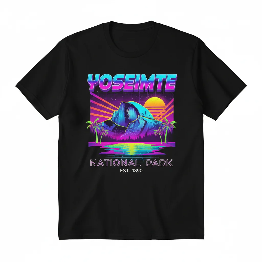 Vintage Yosemite National Park 80s Vibe Essential T-Shirt