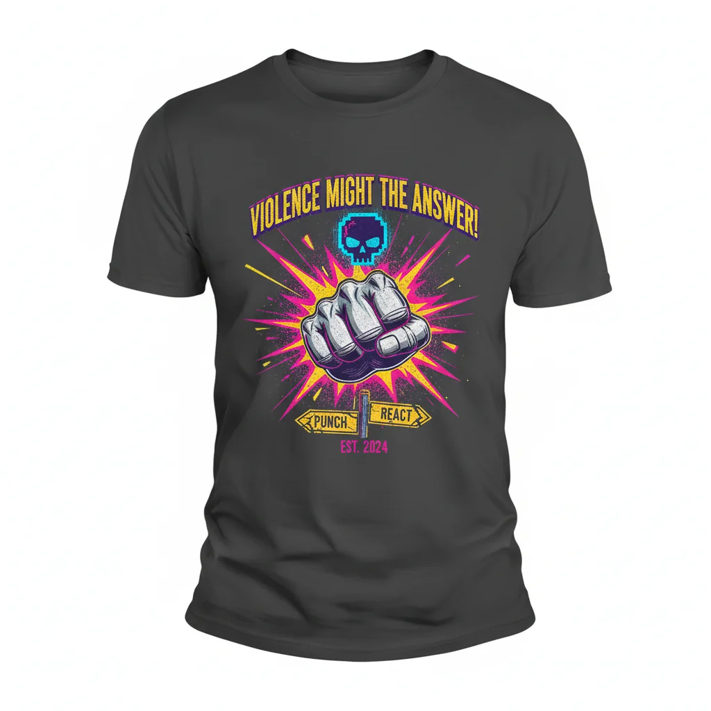 Violence Might Be The Answer T-Shirt - Essential Unisex Tee