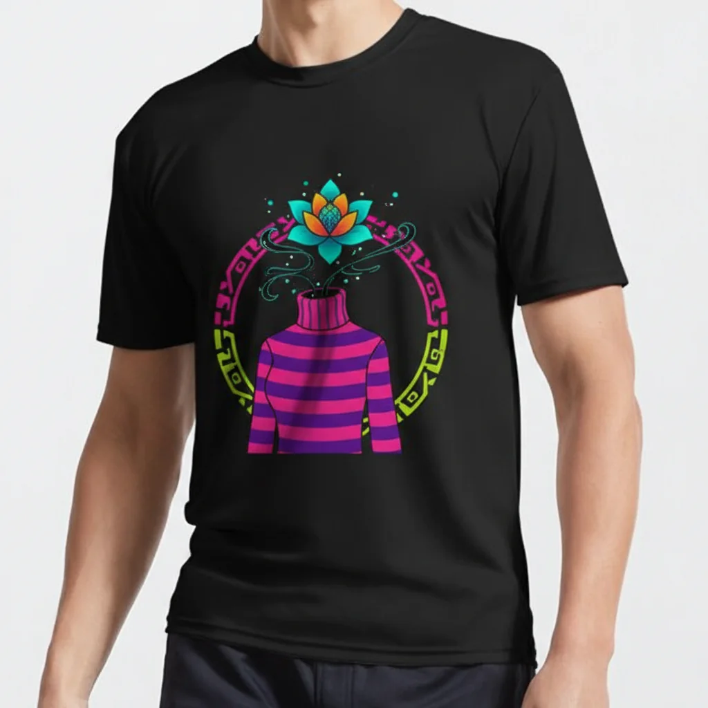 Anime Inspired Backless Turtleneck Active T-Shirt | Unique Knit Sweater Style Top