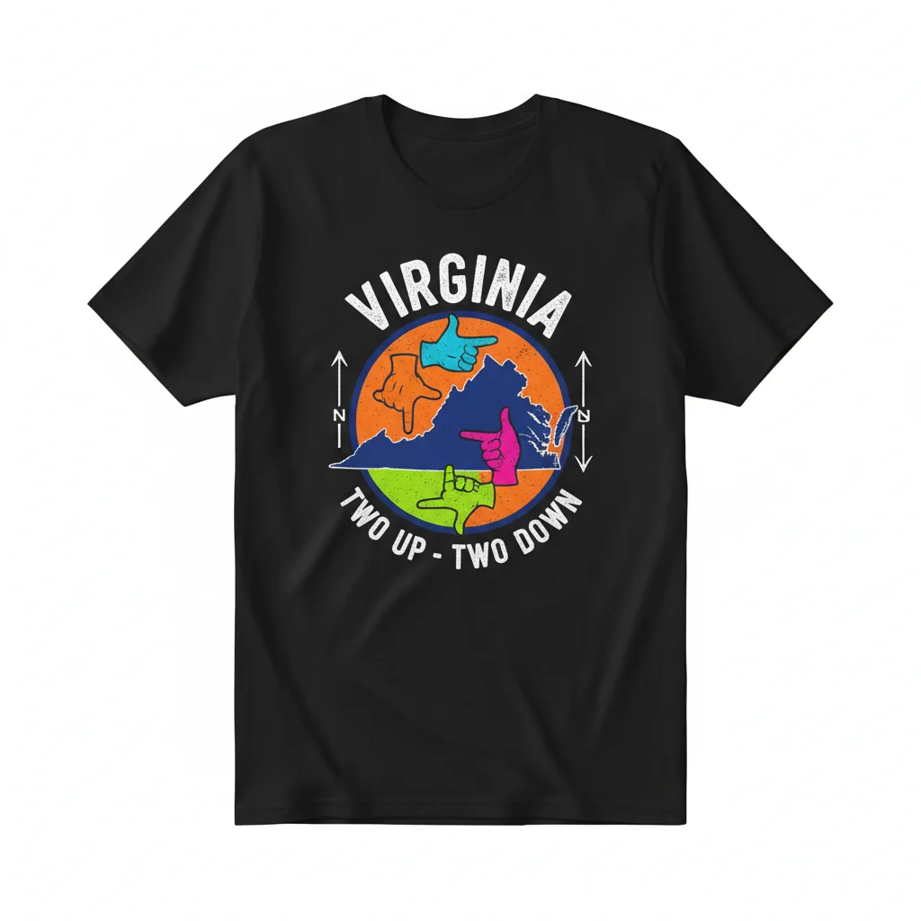 Virginia 'Two Up Two Down' Street Tee