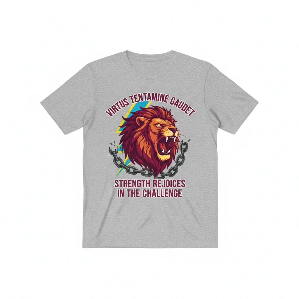 Virtus Tentamine Gaudet: Embrace the Challenge Essential Tee