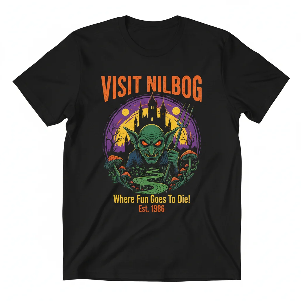 Visit Nilbog T-Shirt | Cult Classic Movie Inspired Graphic Tee