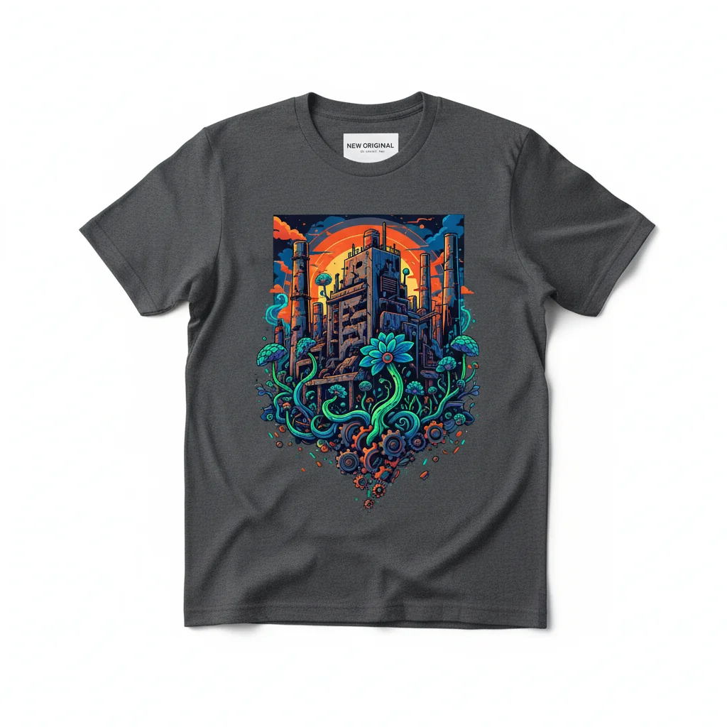 Visualize Industrial Collapse: The Art of Reflection Tee