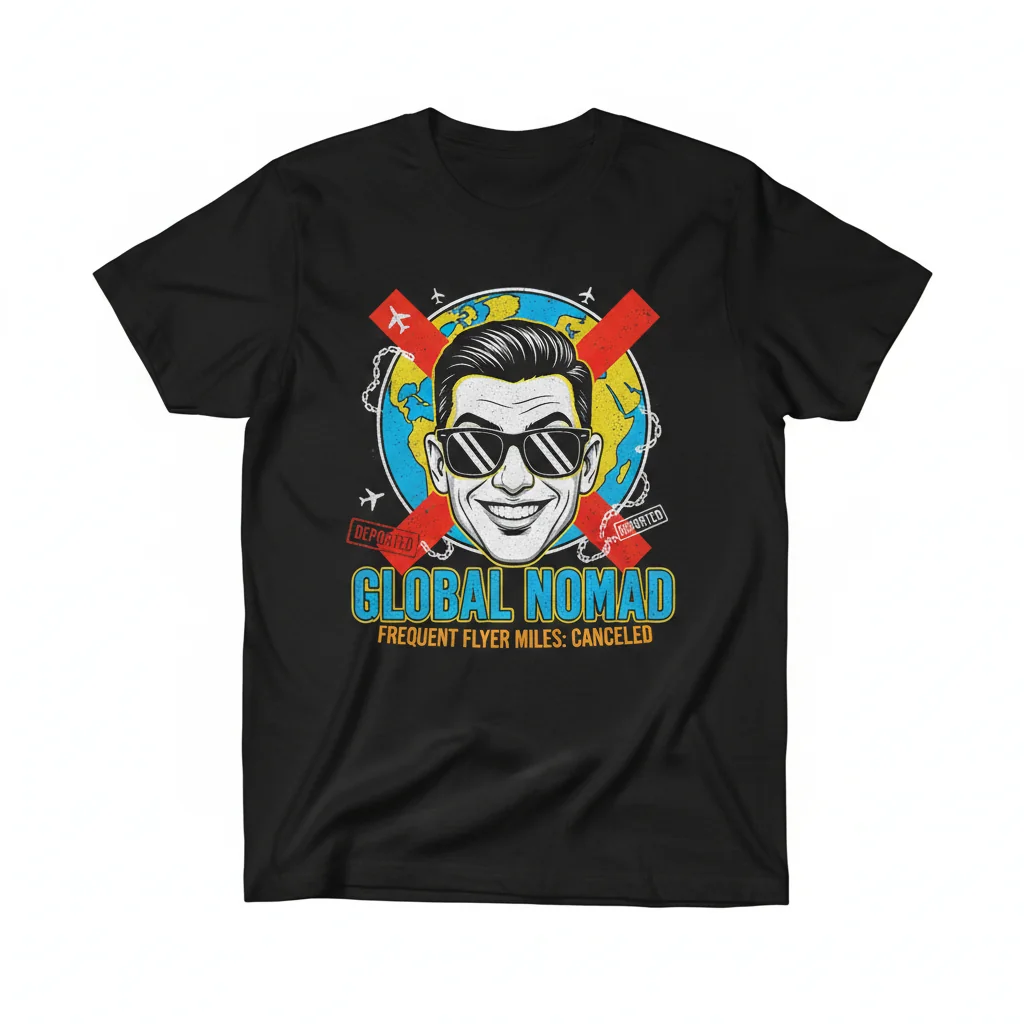 Immigration Deportee T-Shirt | Vitaly Zdorovetskiy Graphic Tee 1 Immigration Deportee T-Shirt | Vitaly Zdorovetskiy Graphic Tee