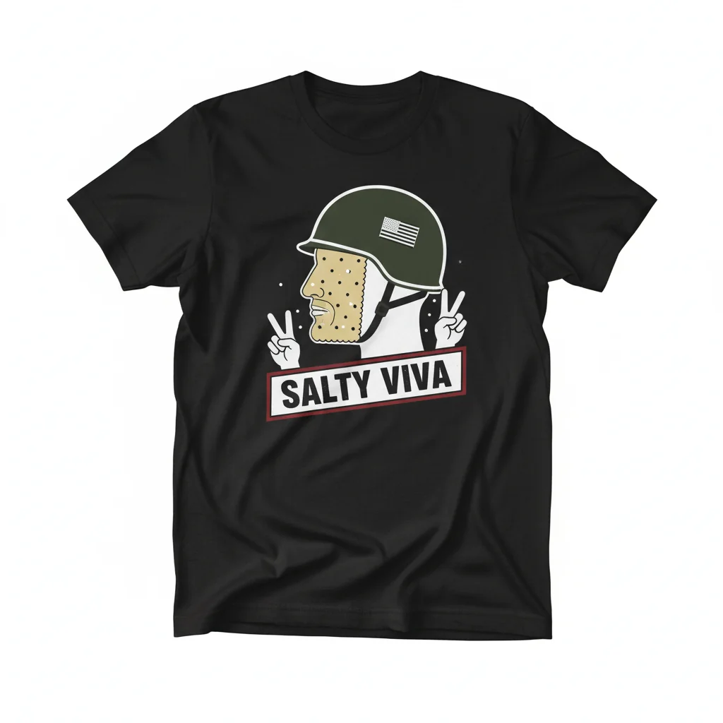 Viva Frei Salty Army Cracker T-Shirt – Comfy & Unique Design