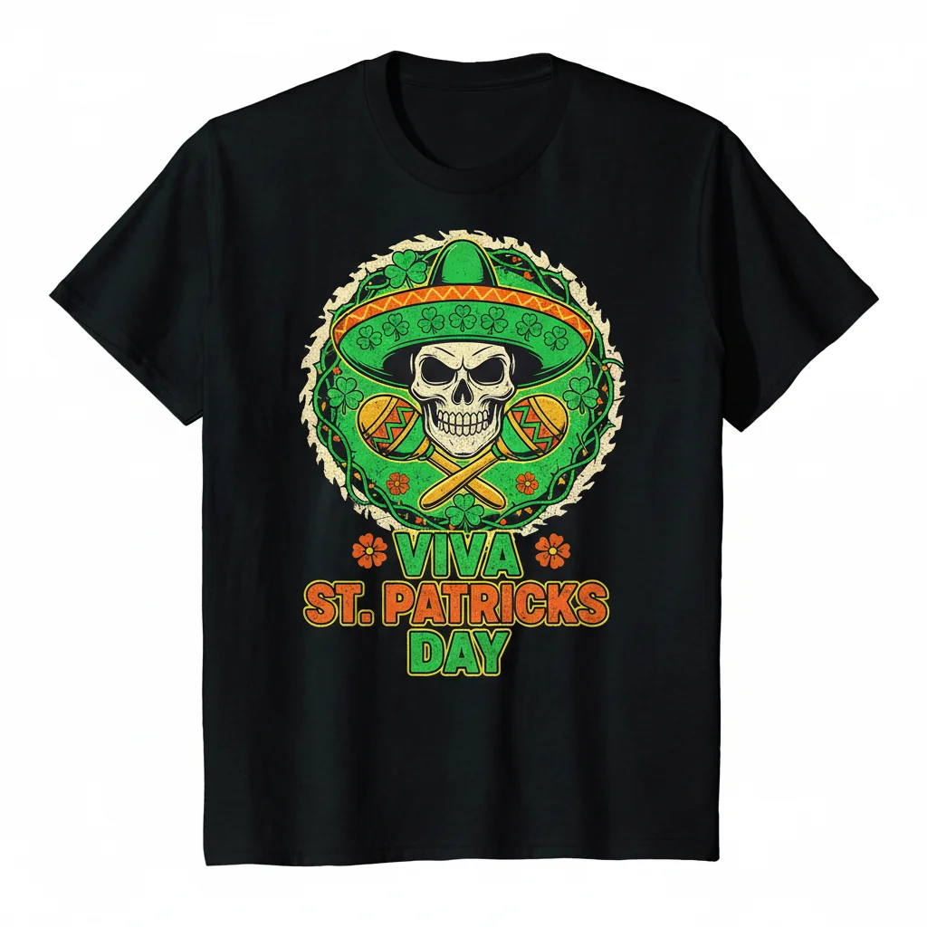 Viva St. Patrick's Day T-Shirt - Premium Ring-Spun Cotton Tee