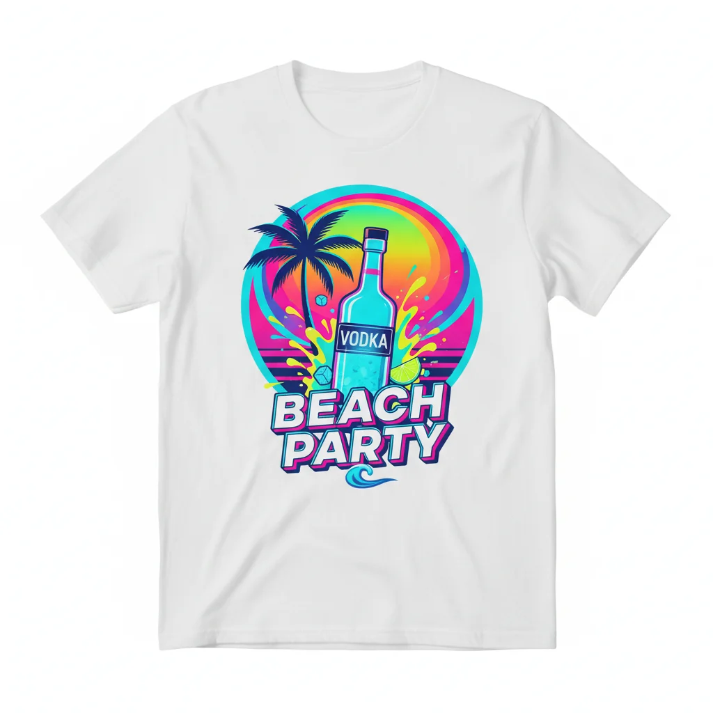 Vodka Beach Party – The Ultimate Durable, Pre-Shrunk Comfort Tee