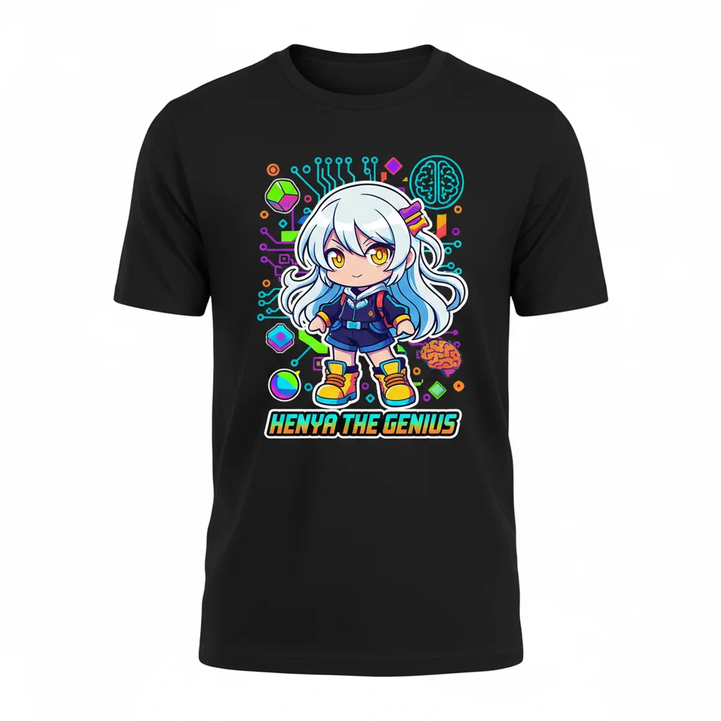 VShojo Henya The Genius Chibi Essential T-Shirt – Official Merch