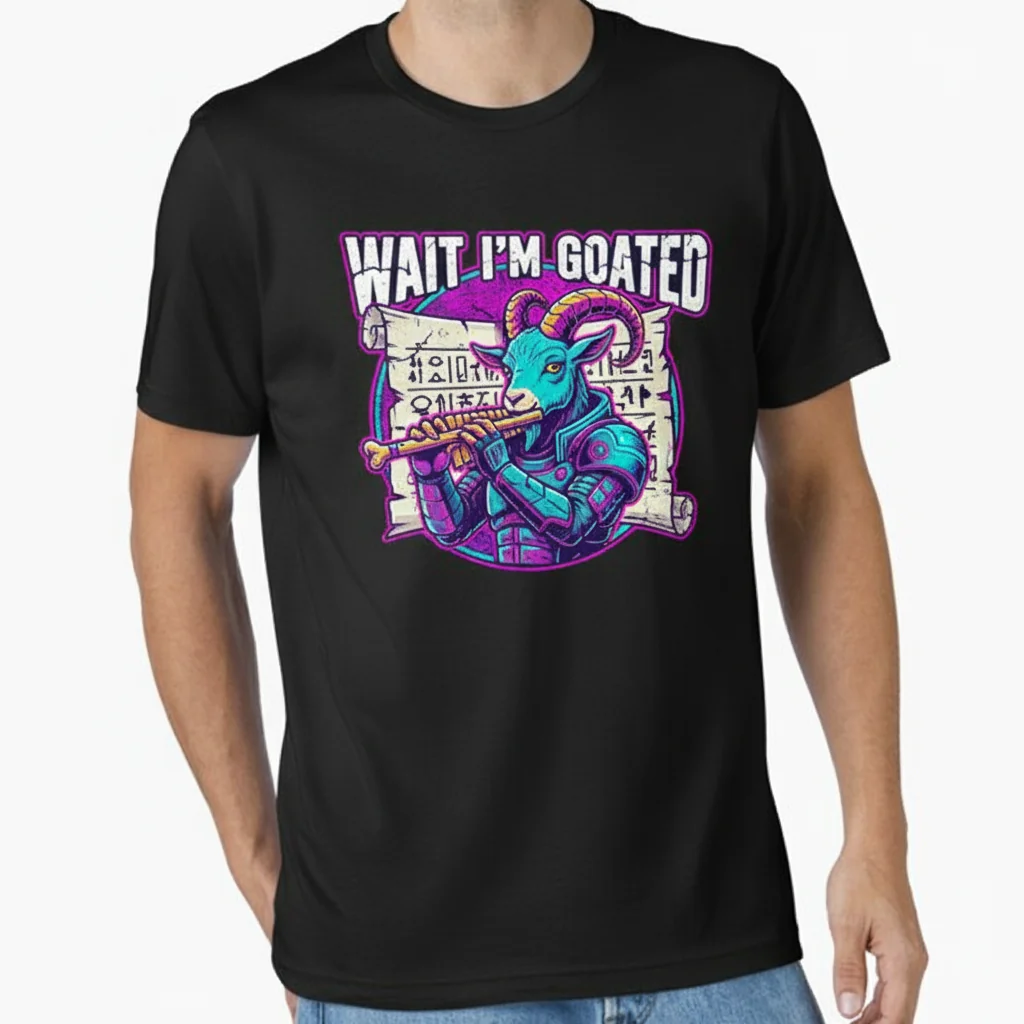 Wait I'm Goated Papyrus Meme Irony Essential T-Shirt