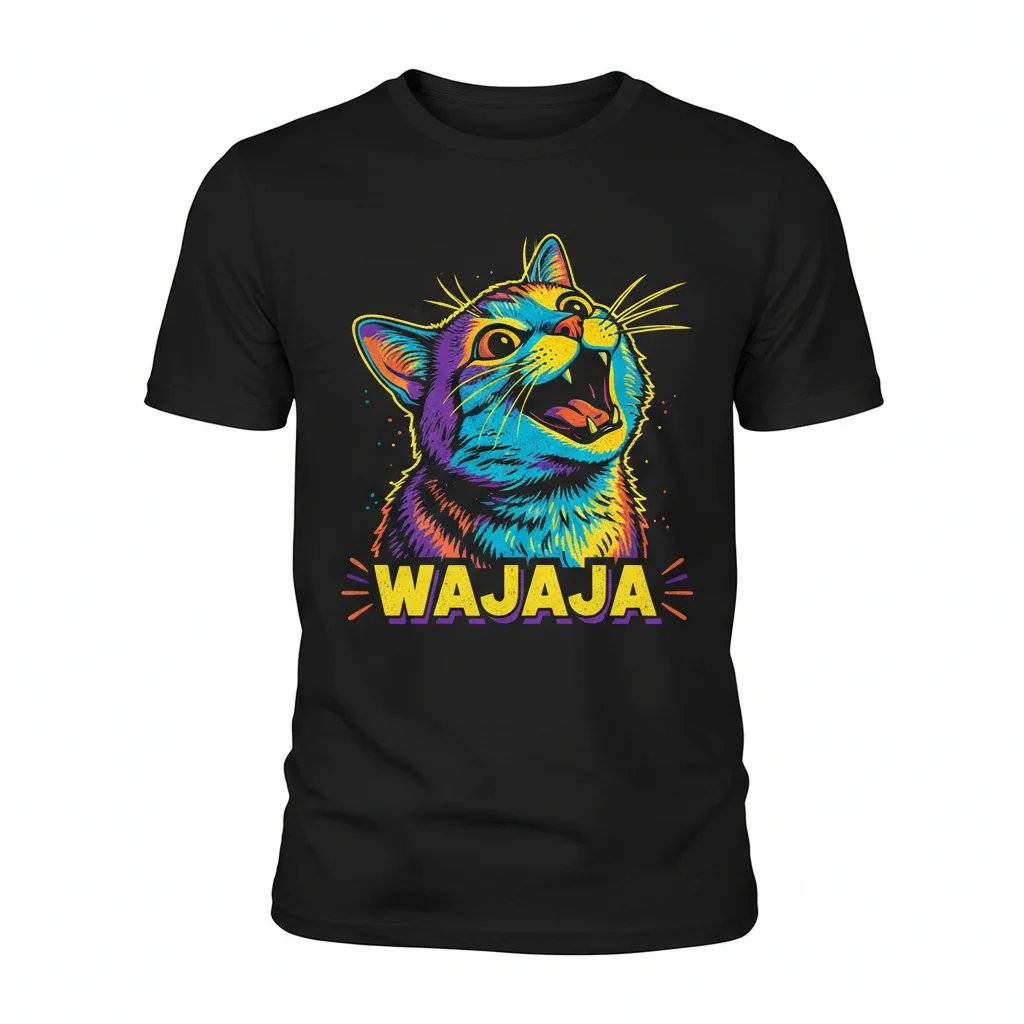 Wajaja Laughing Cat: Essential Joy T-Shirt