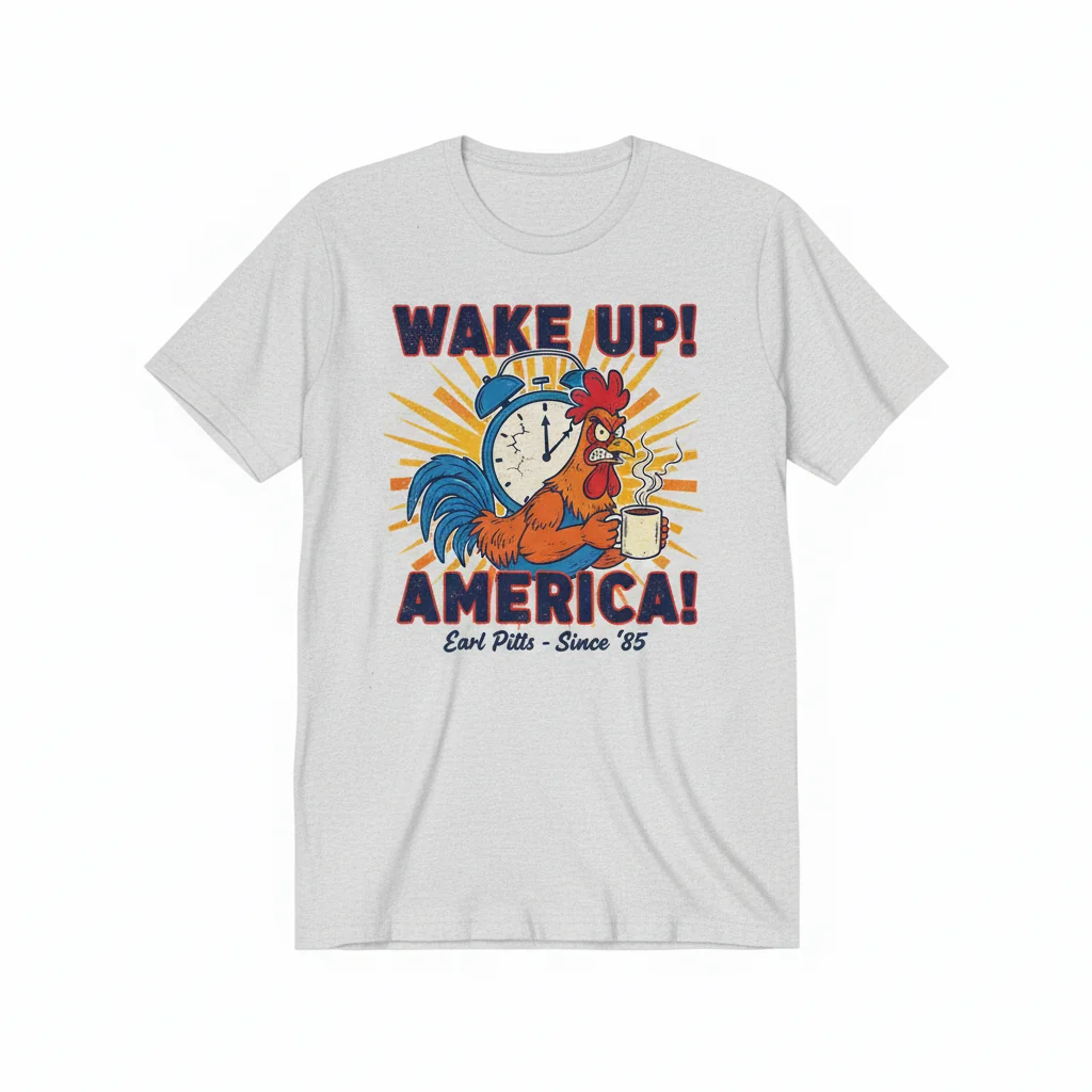 Earl Pitts 'Wake Up America' Premium Tee