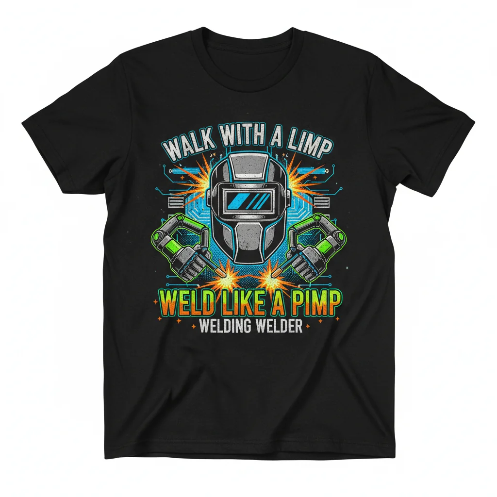 Welder Walk With A Limp Weld Like A Pimp Essential T-Shirt