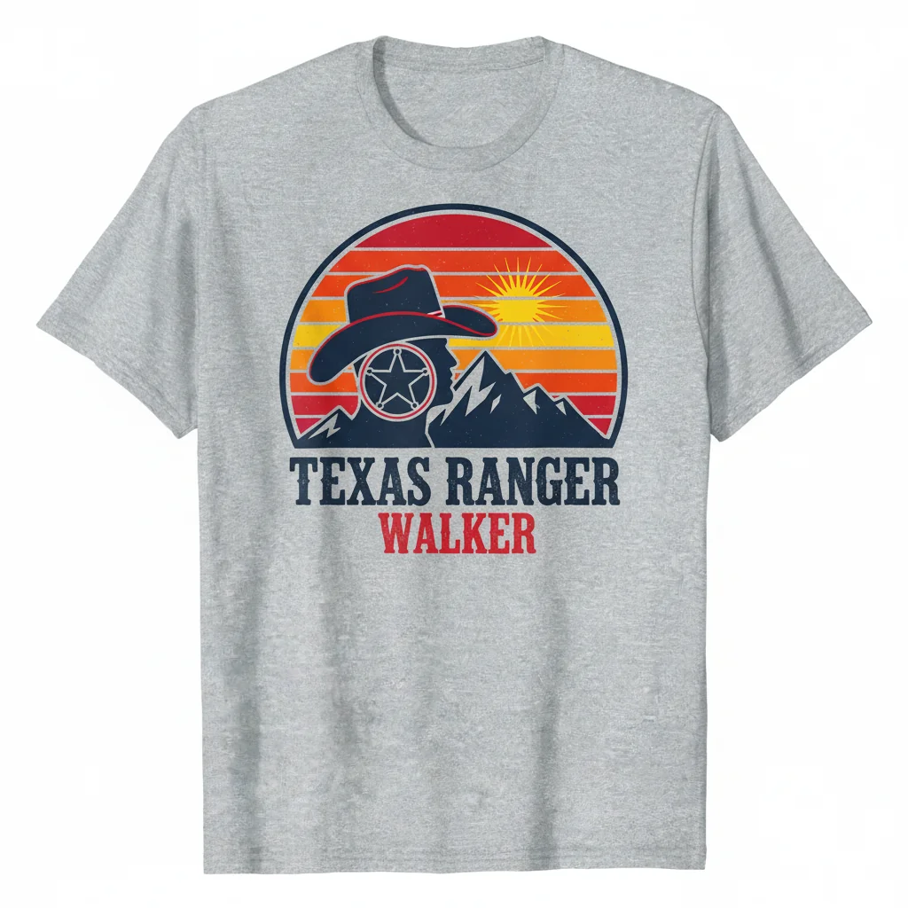 Walker, Texas Ranger Tribute Tee | Legendary Lawman Artwork