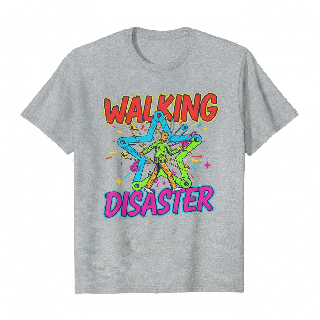 Walking Disaster Safety Pin Star Tee - Ultimate Durability & Comfort