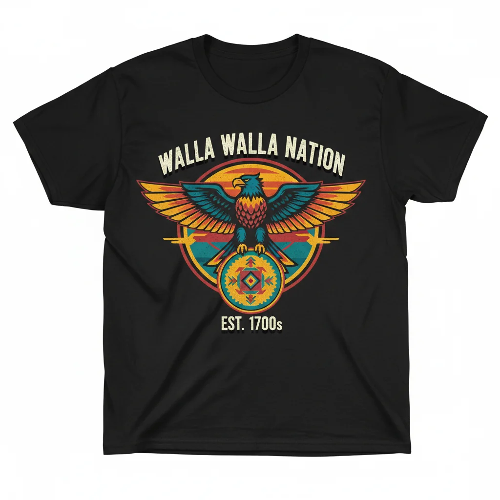 Walla Walla Tribe Nation Native American Indians Essential Cotton T-Shirt
