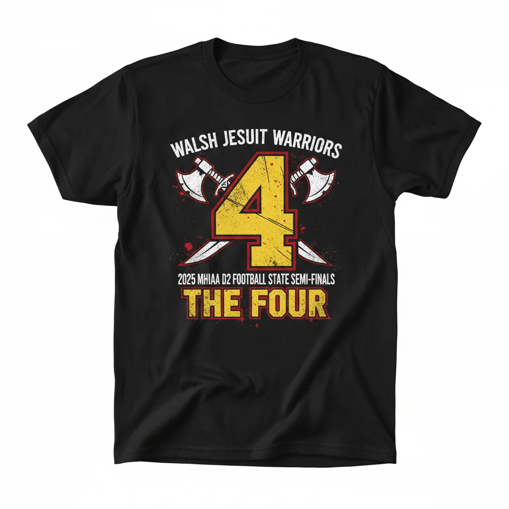 The Four: Walsh Jesuit Warriors 2025 State Semi-Finals Art Tee