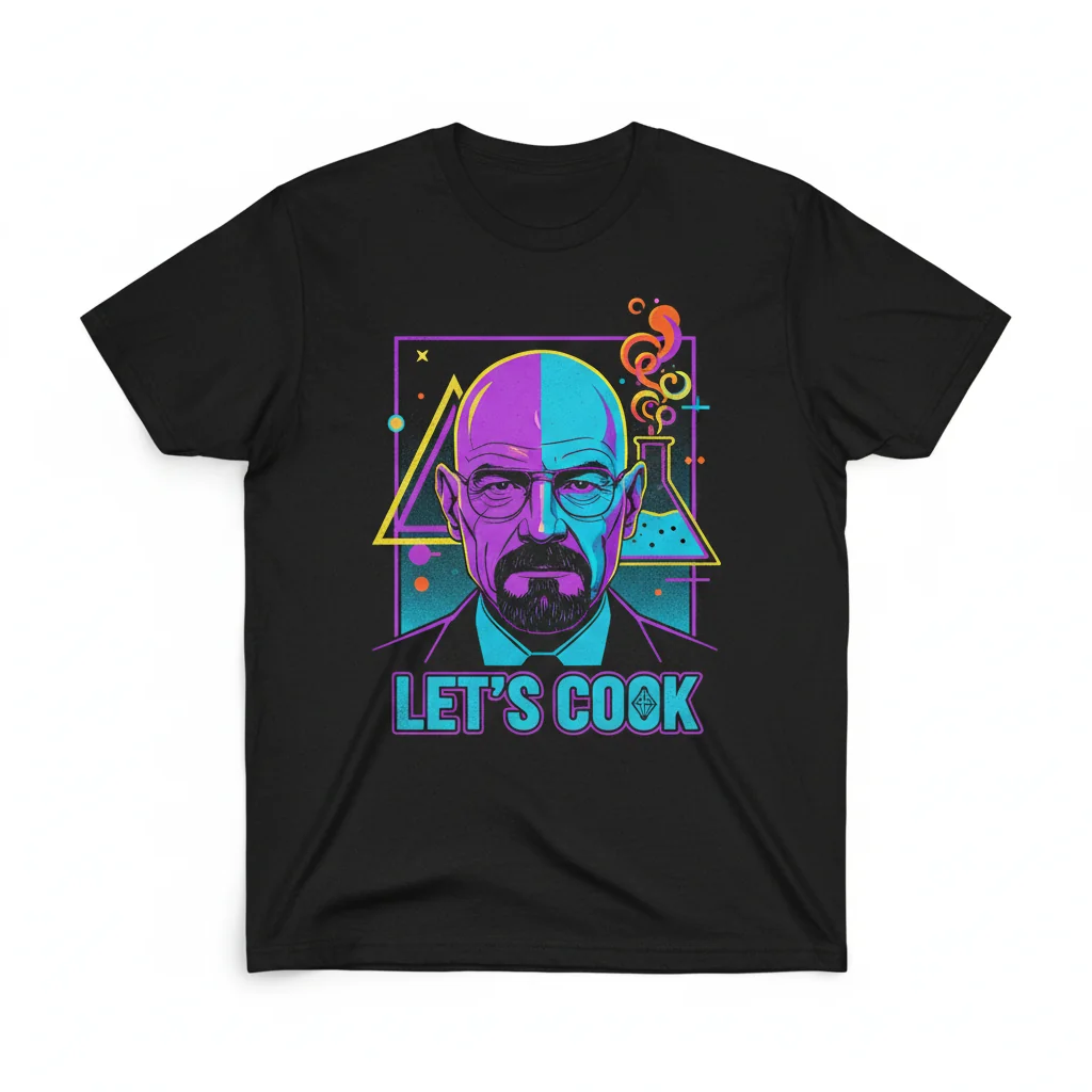 Walter White "Let's Cook" Breaking Bad Premium Fan Tee – Fade-Resistant & Perfect Fit