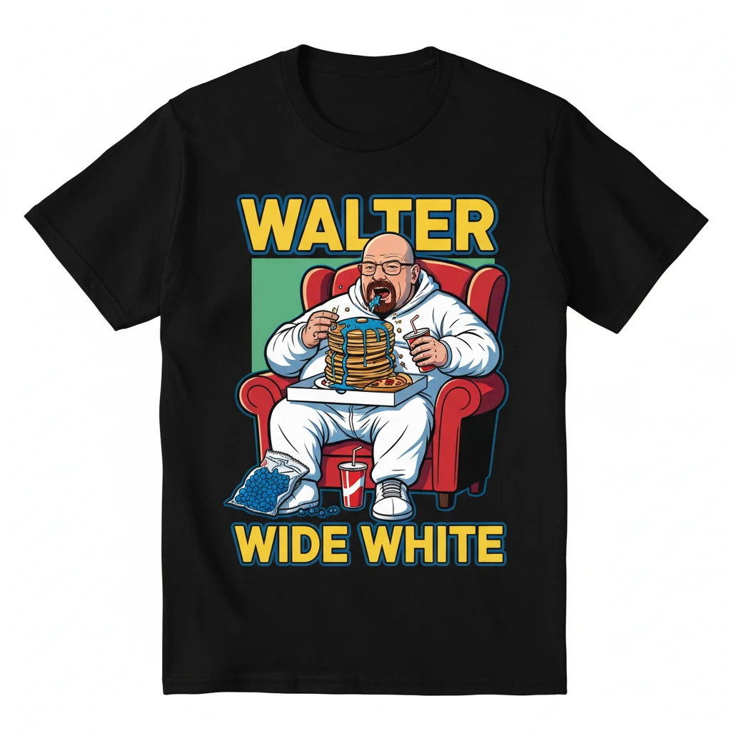 Walter White Breaking Bad Caricature T-Shirt | Premium Cotton Tee