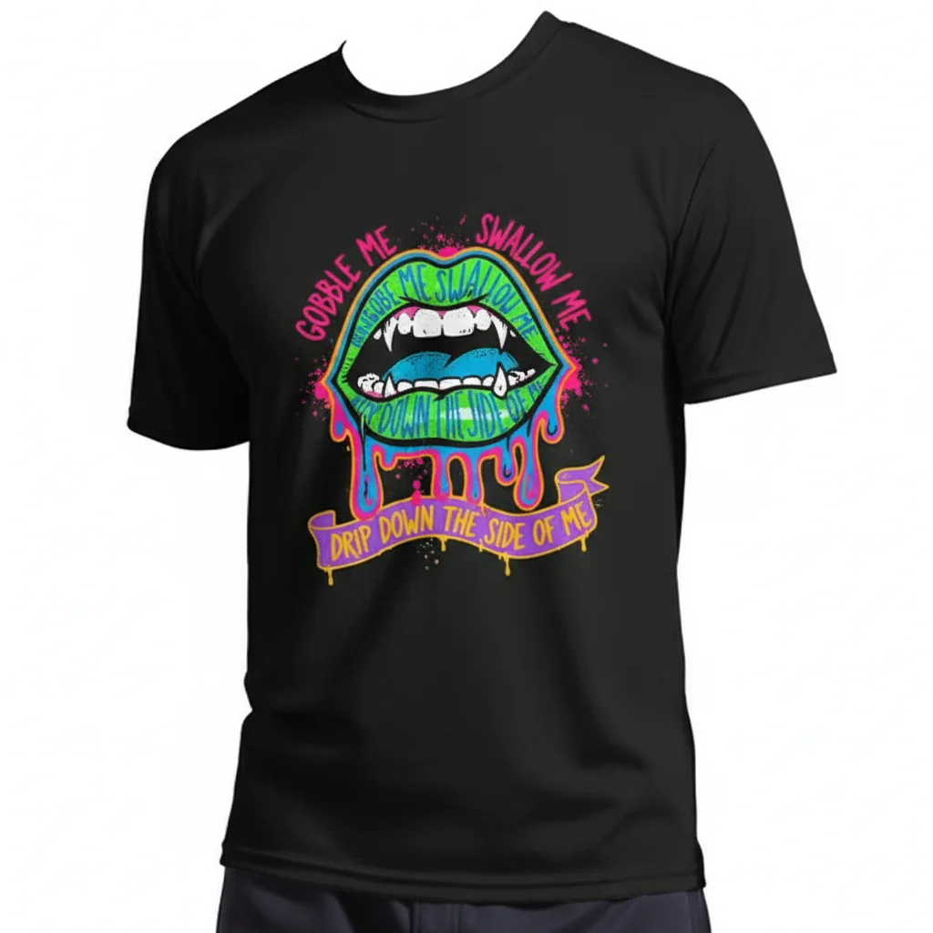 WAP "Gobble Me Swallow Me Drip Down The Side Of Me" Active T-Shirt for Women - Performance & Style