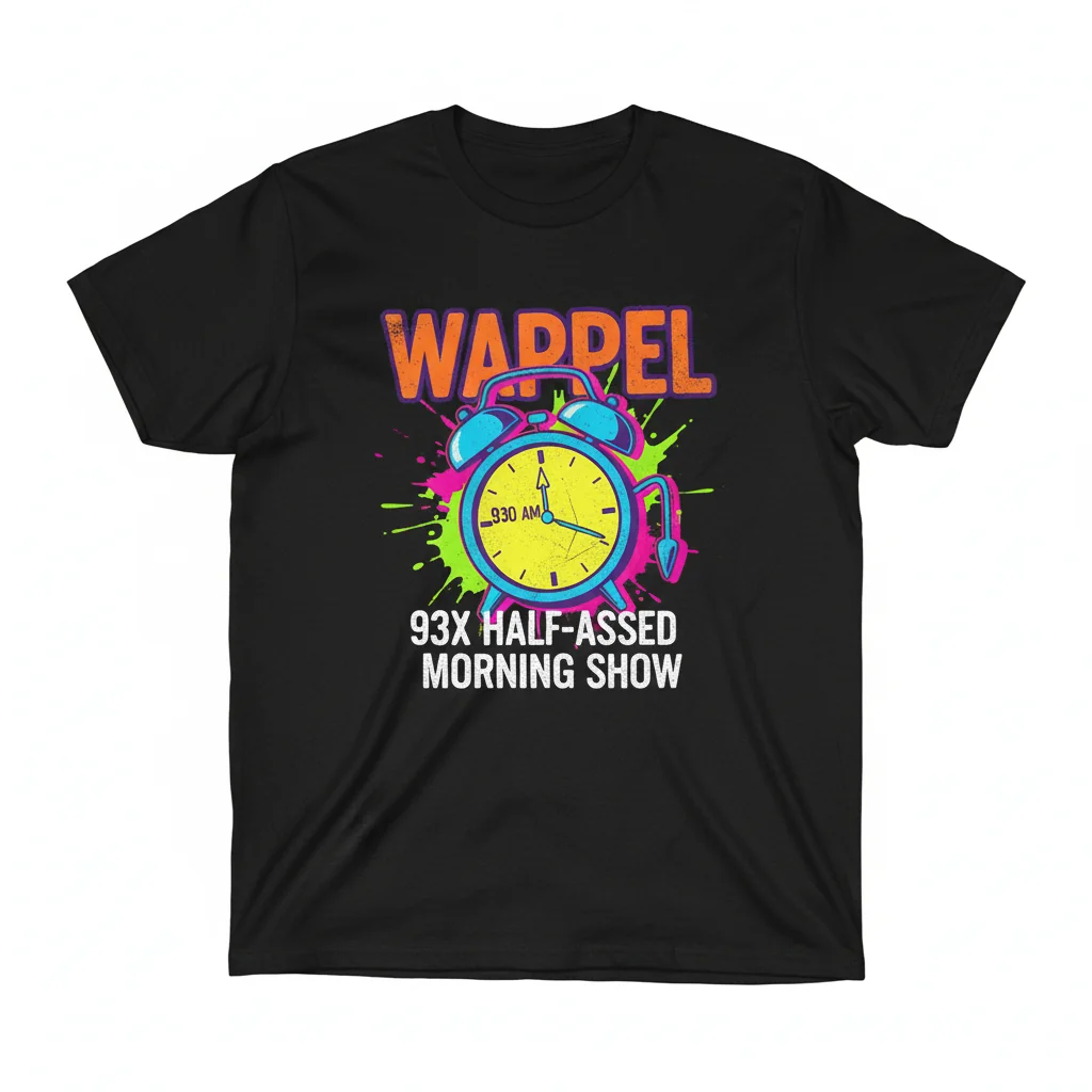 Wappel 93X Half-Assed Morning Show T-Shirt - Official Fan Apparel
