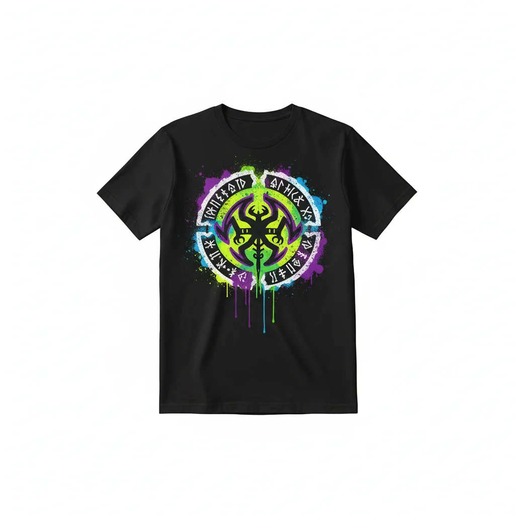 Warhammer 40K Genestealer Cults Graffiti Insignia T-Shirt – Premium Cotton Gaming Tee