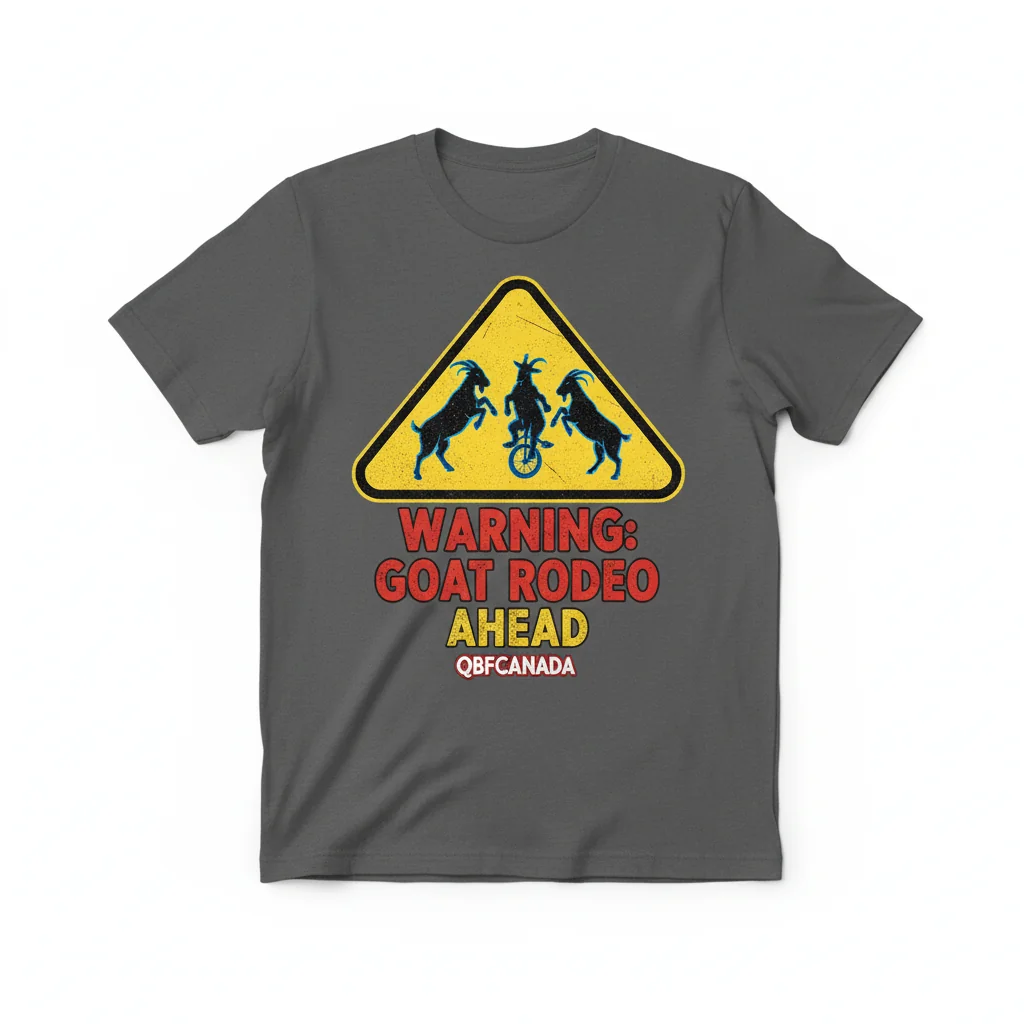 Warning: Goat Rodeo Ahead Unisex T-Shirt - Essential Humorous Tee