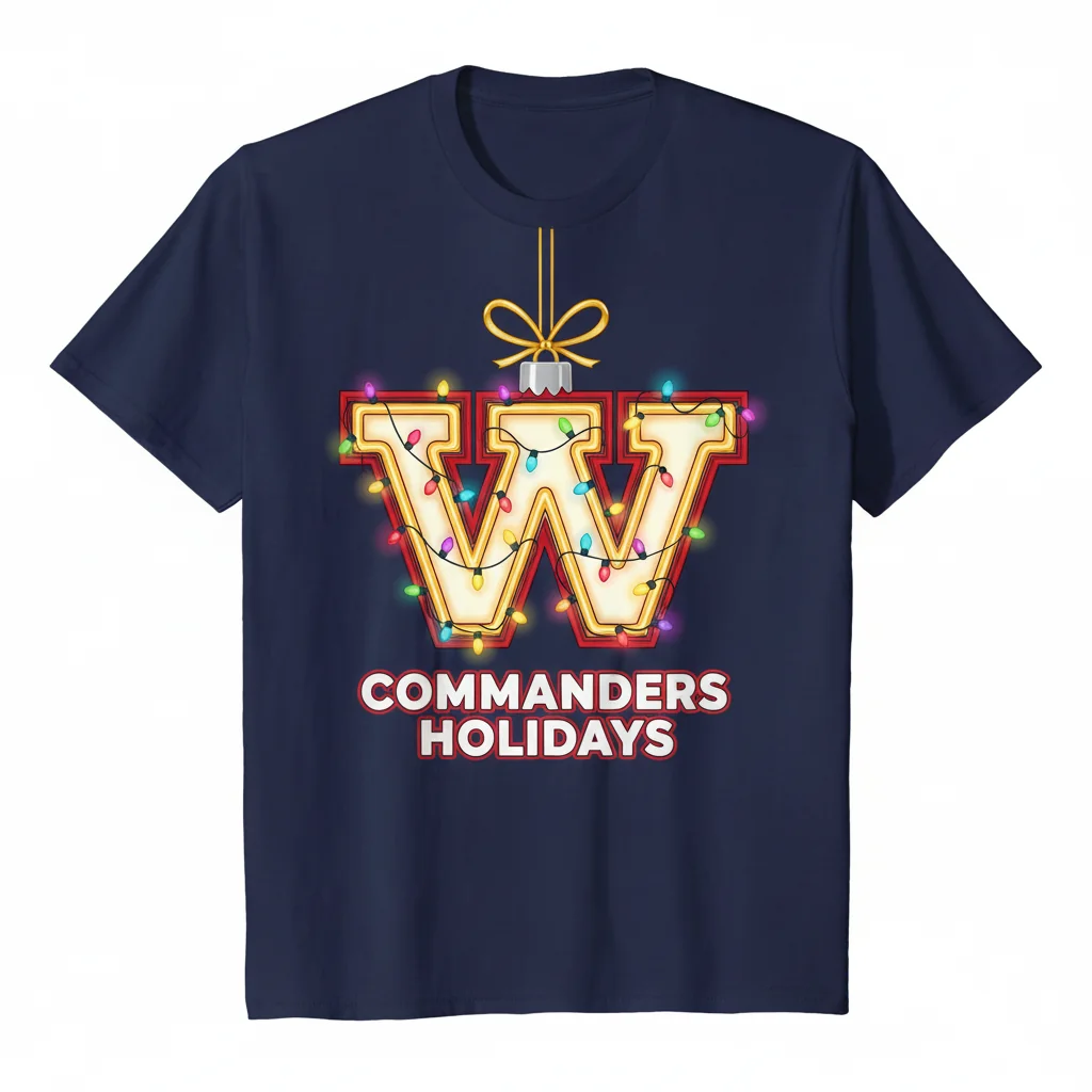 Washington Commanders Logo Holiday Lights Ornament | NFL Team Fan Decor