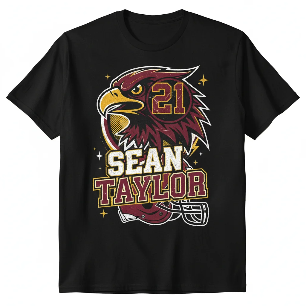Washington Commanders Sean Taylor #21 Signature Player T-Shirt