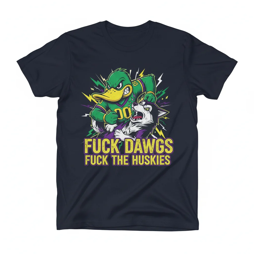 Washington Huskies vs Oregon Ducks Rivalry Tee - Fan Apparel