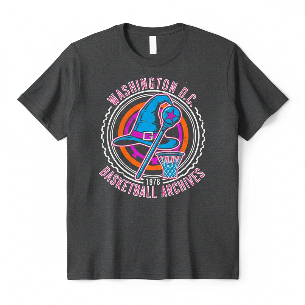 Washington Wizards Archives T-Shirt - Officially Licensed NBA Apparel