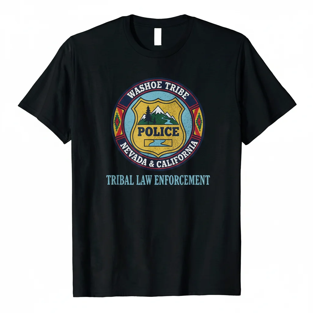 Washoe Tribe Of Nevada California Police Essential T-Shirt – Built to Last