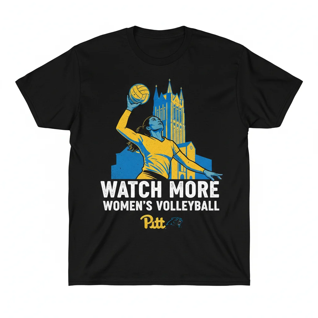 Watch More Women's Volleyball Pitt Shirt | Pitt Panthers Fan Tee