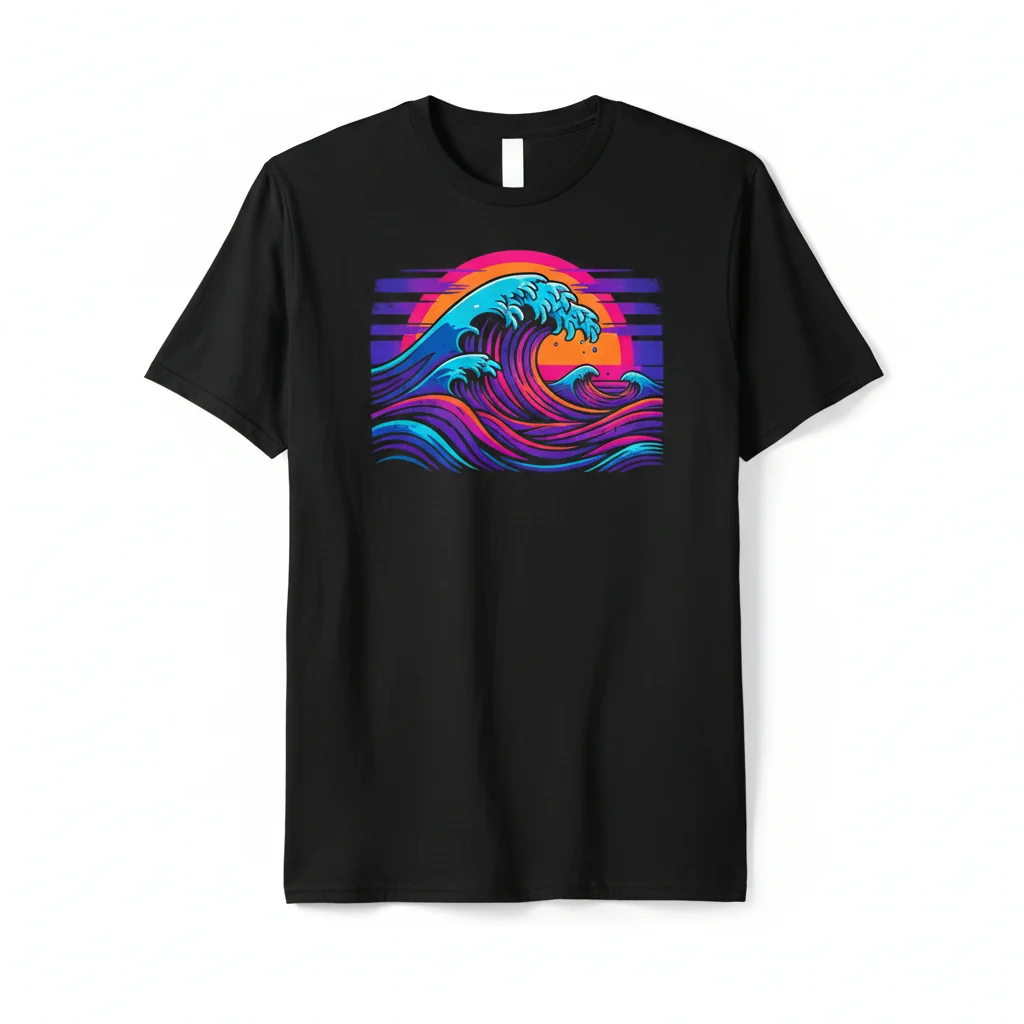 Wave Pattern Essential T-Shirt – Unmatched Style & Lasting Comfort