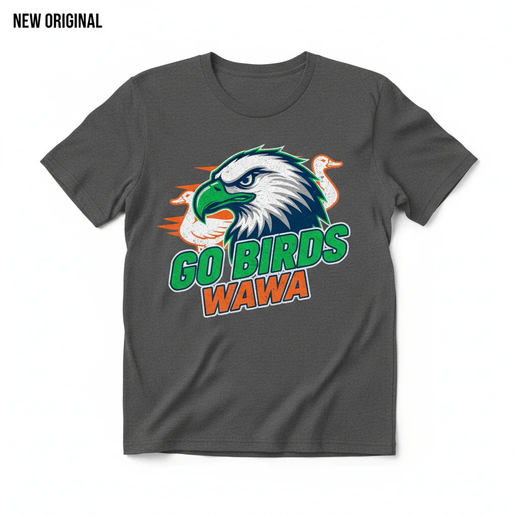 Philadelphia Eagles 'Go Birds' Game Day Art Tee | Wawa Inspired Design