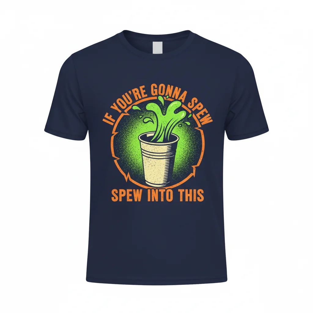 Wayne's World - Spew Into This Tee: A Nostalgic Comfort Statement