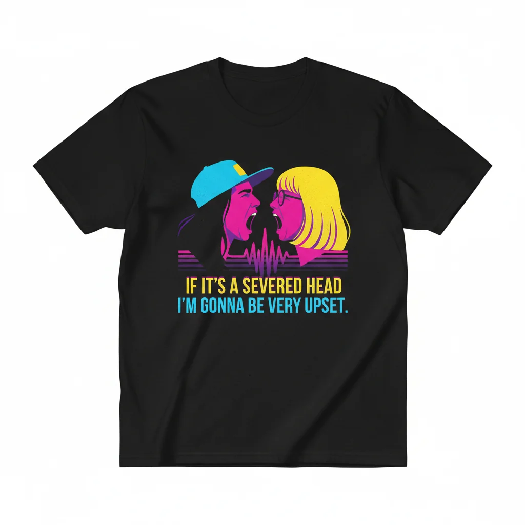 Wayne's World Minimal Style | Severed Head Quote Tee