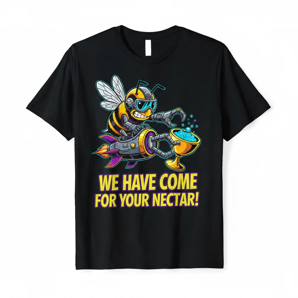 WE HAVE COME FOR YOUR NECTAR! – A Buzz-Worthy Statement Tee
