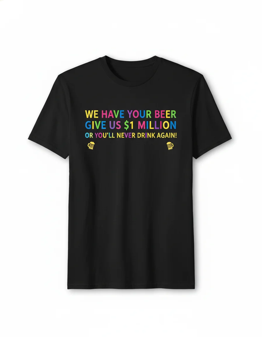 "We Have Your Beer" T-Shirt | Premium Funny Ransom Note Graphic Tee