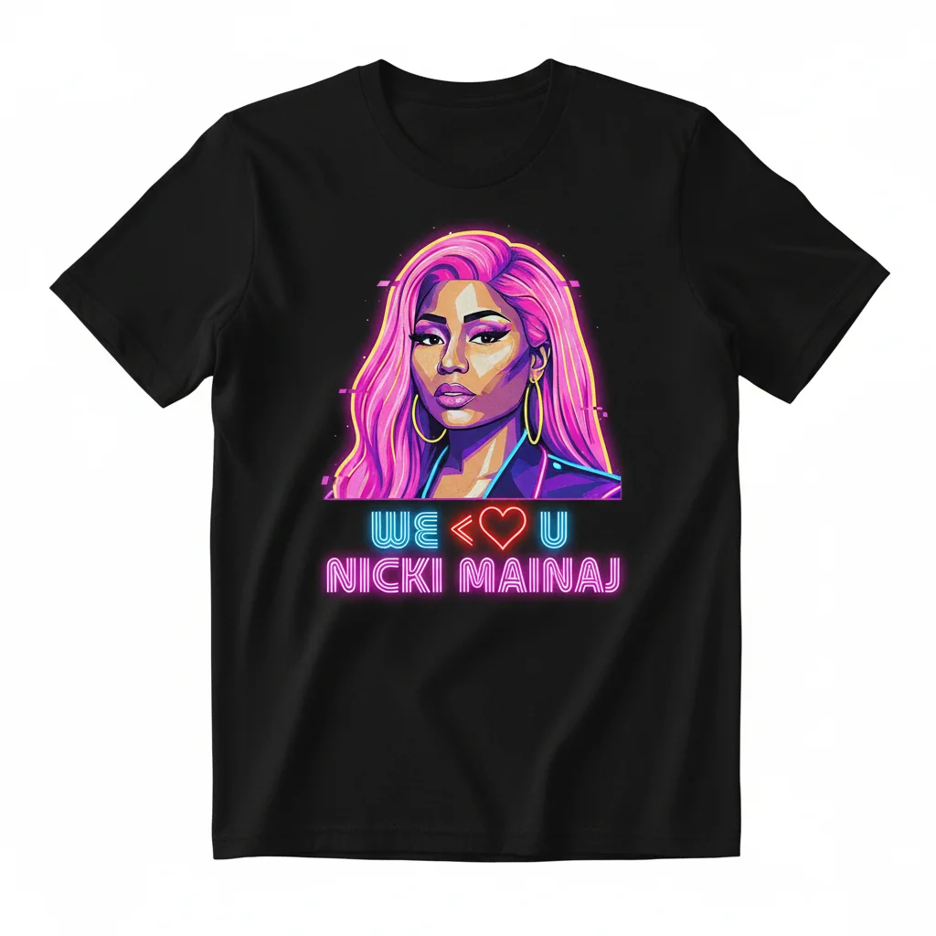 We Love You Nicki Minaj Shirt | Fade-Resistant, Ultra-Soft Fan Apparel