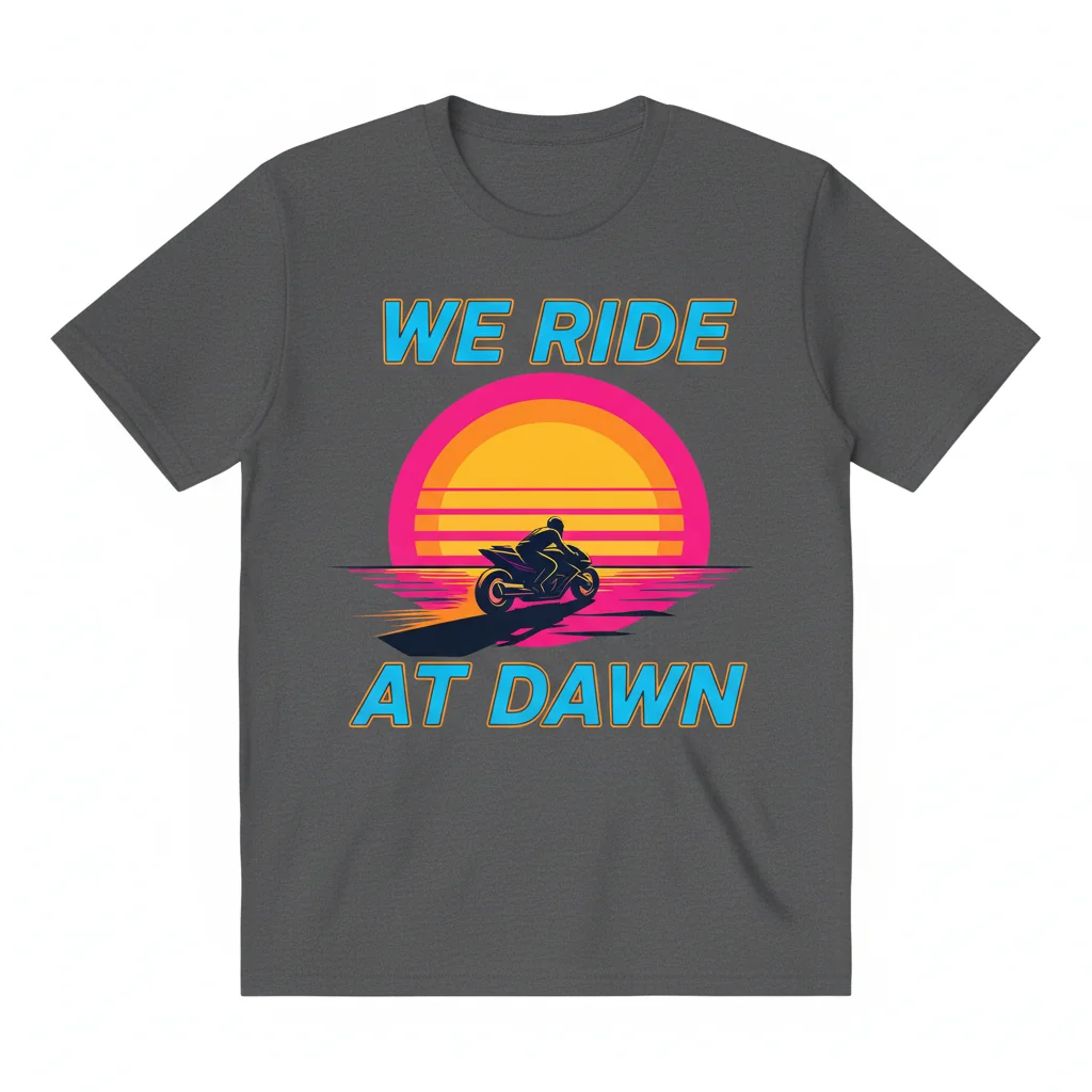 We Ride At Dawn Shirt - Vintage Cowboy Horseback Riding Tee