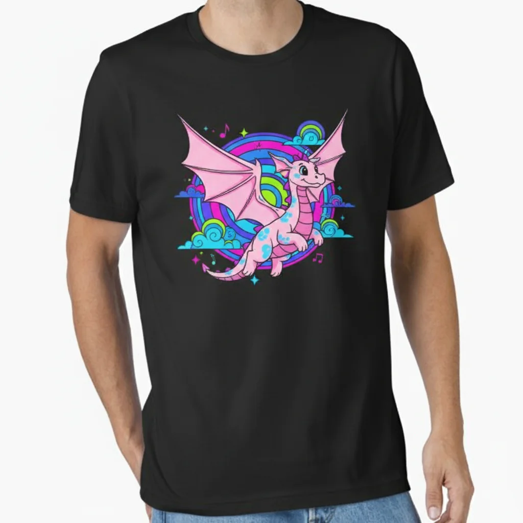 Webkinz Whimsy Dragon Flying Essential T-Shirt – Durable, Vibrant & Perfect Fit