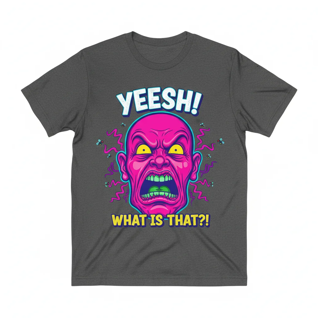 Yeesh! Weird Face Emoji Premium Tee