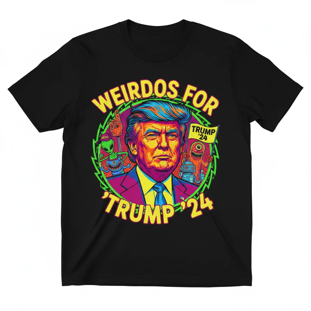 Weirdos For Trump ’24 T-Shirt – Stand Out & Show Your Support