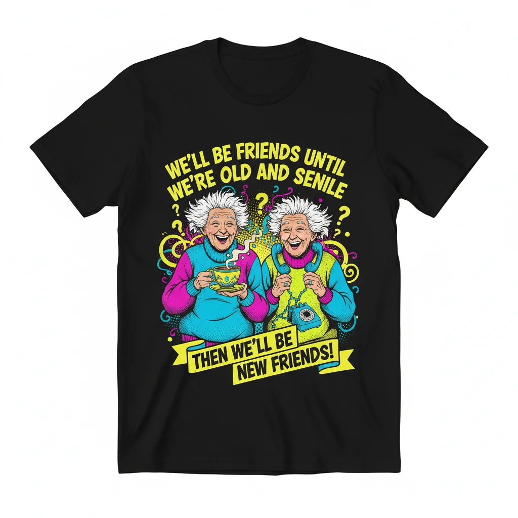 Personalized Old & Senile Friends Ornament - Custom Best Friend Friendship Gift