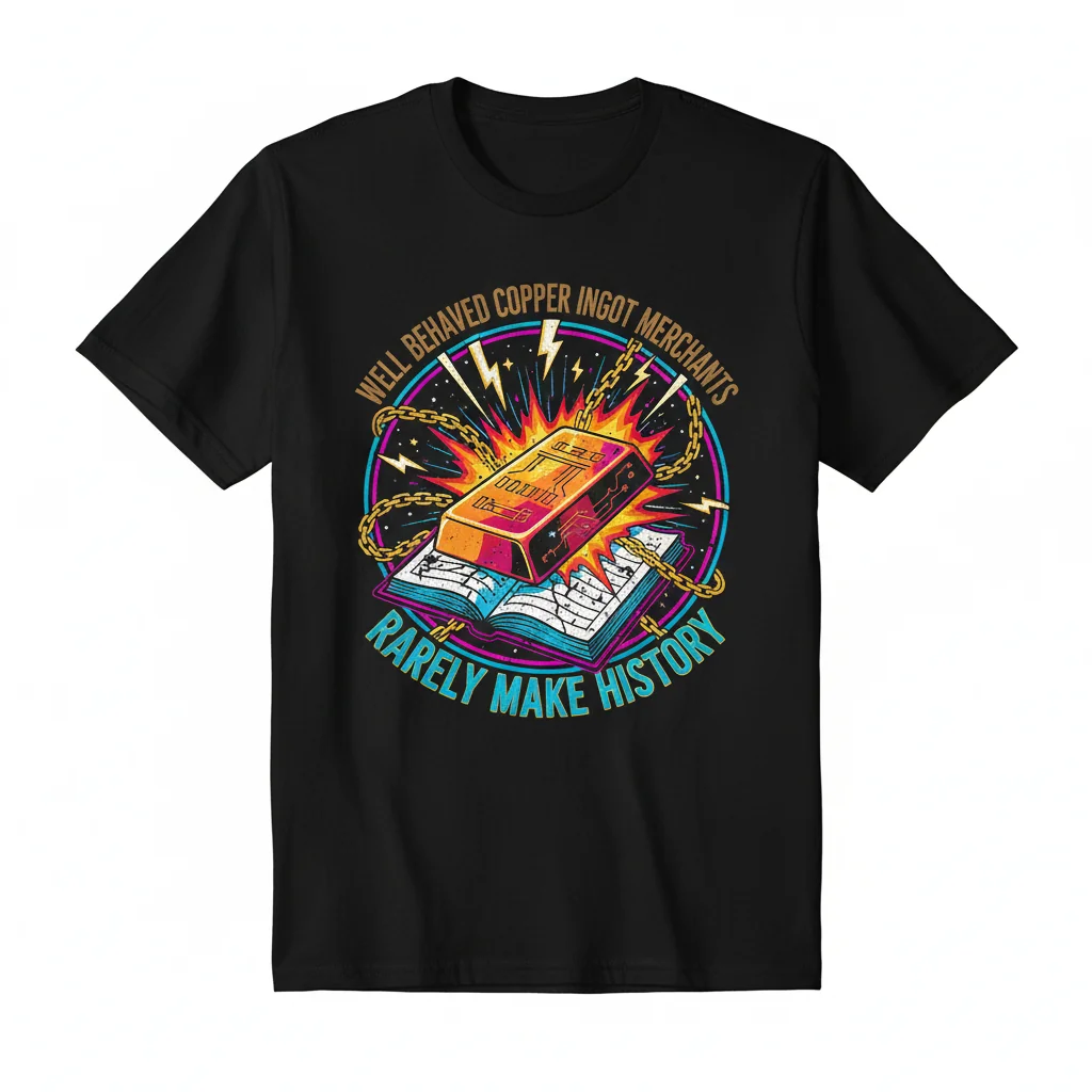 Unique Copper Ingot Merchant Retro Graphic Tee - Vintage Style