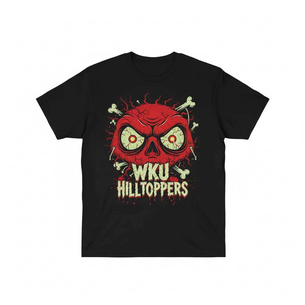 WKU Hilltoppers Big Red Zombieland Eyes Unisex T-Shirt – Western Kentucky Apparel