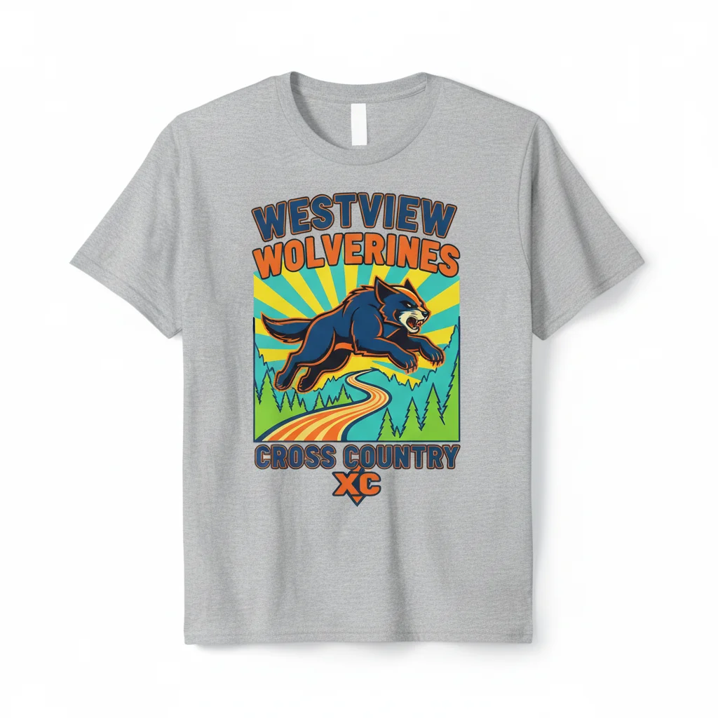 Wolverines XC: Westview Cross Country Street Tee