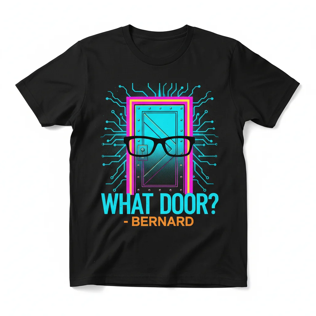 Westworld "What Door? - Bernard" Essential T-Shirt - Sci-Fi Fan Apparel
