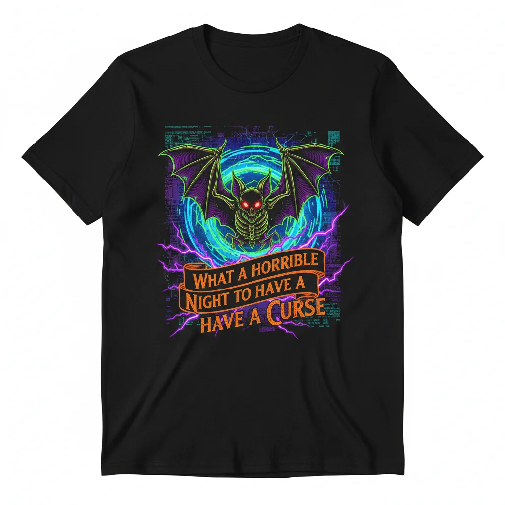 What a Horrible Night to Have a Curse Essential T-Shirt – Horror Movie Tee