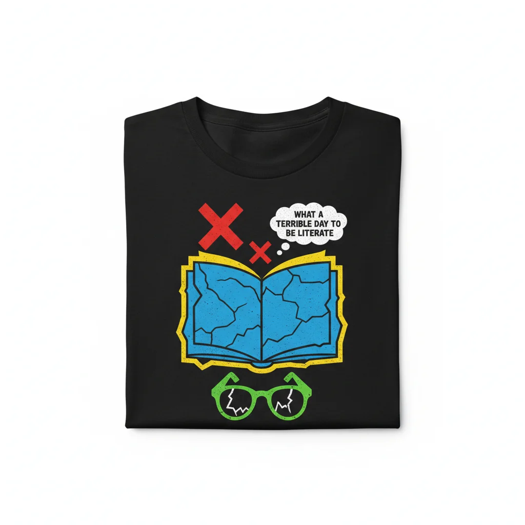 Embrace the Humor: "What a Terrible Day to Be Literate" Essential T-Shirt